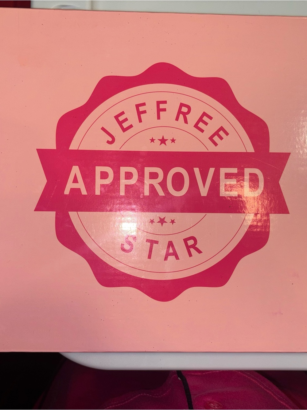 Jeffree Star Pink 'Approved' Emblem Wall Art